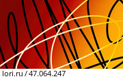 Motion.Bright lines in cartoon animation that draw patterns scribbling in different directions. Стоковая иллюстрация, иллюстратор David Kashakhi / Фотобанк Лори