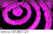 Black background with a semi-circular colored wrapping of light that blurs into an abstraction. Стоковая иллюстрация, иллюстратор David Kashakhi / Фотобанк Лори