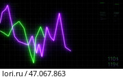 Graph of crypto currency online, stock exchange market chart of digital money. Стоковое фото, фотограф David Kashakhi / Фотобанк Лори