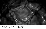 A light puddle of paint that spreads in different directions in 3D format. Стоковая иллюстрация, иллюстратор David Kashakhi / Фотобанк Лори