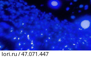 Abstract animation of glowing disease balls. Стоковая иллюстрация, иллюстратор David Kashakhi / Фотобанк Лори