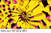A swirling pattern made in computer graphics that moves rapidly in different directions. Стоковая иллюстрация, иллюстратор David Kashakhi / Фотобанк Лори