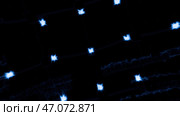 Small burning stars in animation that slowly rotate. Стоковая иллюстрация, иллюстратор David Kashakhi / Фотобанк Лори
