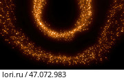 A black background with circles of sequins twitching in different directions made in cartoon abstraction. Стоковая иллюстрация, иллюстратор David Kashakhi / Фотобанк Лори