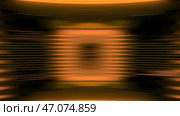 3D animation with stripes and pulsating pulses of electronics. Стоковая иллюстрация, иллюстратор David Kashakhi / Фотобанк Лори