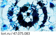 Abstract pattern of circles with the effect of displacement. Стоковая иллюстрация, иллюстратор David Kashakhi / Фотобанк Лори