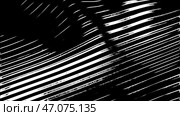 3D abstract shiny reflective metallic waves of narrow stripes. Стоковая иллюстрация, иллюстратор David Kashakhi / Фотобанк Лори