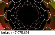 Dark background with backlight on the sides made in computer graphics that slowly move inwards. Стоковая иллюстрация, иллюстратор David Kashakhi / Фотобанк Лори