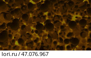 Realistic moving cell, bacteria or virus under microscope. Стоковая иллюстрация, иллюстратор David Kashakhi / Фотобанк Лори