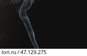 Abstract White Smoke, swirling wisps, on a black background with copy space. Стоковое AI-видео, аниматор KATERINA AI / Фотобанк Лори