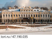 Дворец Шереметевых на Фонтанке в Петербурге. Зима (2010 год). Стоковое фото, фотограф Александр Алексеев / Фотобанк Лори
