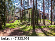 Wellness Center парка-отеля Бухта Коприно. Ярославская область (2024 год). Редакционное фото, фотограф Сергей Афанасьев / Фотобанк Лори