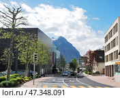 Townscape of Vaduz, Lichtenstein (2012 год). Редакционное фото, фотограф Александр Карпенко / Фотобанк Лори