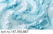 Explore the Soft Blue Foam Texture, ideal for stunning and innovative backgrounds and designs. Пленительная нежно-голубая текстура пены с восхитительными пузырьками идеально подходит для различных творческих проектов и дизайна. Стоковое AI-изображение, AI-художник Katsiaryna Repich / Фотобанк Лори