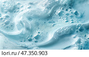 Explore the Soft Blue Foam Texture, ideal for stunning and innovative backgrounds and designs. Пленительная нежно-голубая текстура пены с восхитительными пузырьками идеально подходит для различных творческих проектов и дизайна. Стоковое AI-изображение, AI-художник Katsiaryna Repich / Фотобанк Лори