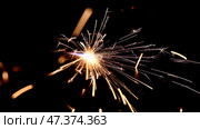 Metall cutting sparks with gas welding. Стоковое фото, фотограф Михаил Коханчиков / Фотобанк Лори