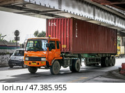Mitsubishi Fuso Fighter. Редакционное фото, фотограф Art Konovalov / Фотобанк Лори