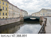 Около Певческого моста на реке Мойке в Санкт-Петербурге. Стоковое фото, фотограф Александр Алексеев / Фотобанк Лори