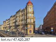 Канал Грибоедова около Кокушкина моста. Доходный дом Ратькова-Рожнова. Санкт-Петербург (2016 год). Редакционное фото, фотограф Александр Алексеев / Фотобанк Лори