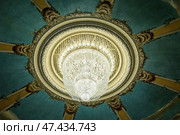 Russia. Saint-Petersburg. The chandelier of the auditorium of the Tovstonogov BDT. Стоковое фото, фотограф Алексей Смышляев / Фотобанк Лори