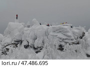 Горнолыжный курорт Губаха Пермский край. Стоковое фото, фотограф Sergey Rusanov / Фотобанк Лори