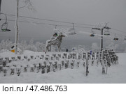 Горнолыжный курорт Губаха Пермский край. Стоковое фото, фотограф Sergey Rusanov / Фотобанк Лори