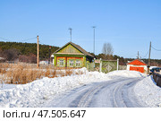 Город Заводоуковск. Деревянный добротный дом весной (2017 год). Стоковое фото, фотограф Александр Тараканов / Фотобанк Лори