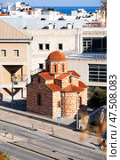 View of the Agios Andreas Church, Heraklion, Crete, Greece. Стоковое фото, фотограф Светлана Брайман / Фотобанк Лори