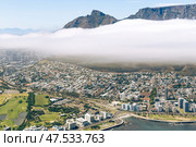 Cape Town cityscape, aerial view (2023 год). Стоковое фото, фотограф Екатерина Якименко / Фотобанк Лори