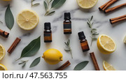 Organic natural skincare products with herbal lemon and rosemary oil, manuka honey , natural soap and salve balm, homemade treatment with organic skincare spa products. Стоковое AI-видео, аниматор Ирина Старикова / Фотобанк Лори