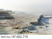 Travertines mountains of Pamukkale in Turkey. Стоковое фото, фотограф Яков Филимонов / Фотобанк Лори