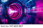 Cybernetic Portal: Glimmering Gateway. Стоковое AI-изображение, AI-художник Данила Большаков / Фотобанк Лори