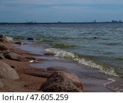 Морские волны Финского залива. Стоковое фото, фотограф Тремзина Арина / Фотобанк Лори