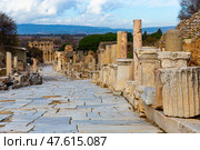 Curette (Curets) Street in Ephesus, Turkey. Стоковое фото, фотограф Яков Филимонов / Фотобанк Лори