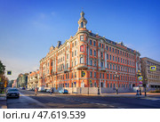 Доходный дом К.К. Шрандмана - Дом В.П. Лихачёва, Потемкинская улица, Санкт-Петербург. Стоковое фото, фотограф Baturina Yuliya / Фотобанк Лори