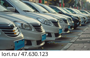 Dealer New Cars Stock. Cars For Sale Lot. Rear view of new luxury white car parked in a row. Selective focus on white shiny car. Car dealership concept. Automotive industry sanction crisis concept. Стоковое AI-видео, аниматор Марина Демидюк / Фотобанк Лори