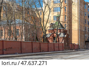 Часовня св. Александра Невского при больнице для портовых рабочих. Санкт-Петербург. Стоковое фото, фотограф Александр Щепин / Фотобанк Лори