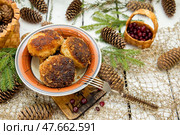 Домашние мясные котлеты. Стоковое фото, фотограф Наталья Осипова / Фотобанк Лори
