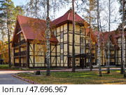Город Заводоуковск. Жилой корпус в санатории "Ингала" (2015 год). Редакционное фото, фотограф Александр Тараканов / Фотобанк Лори