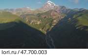 Mount Kazbek in Georgia. Стоковое видео, видеограф Михаил Коханчиков / Фотобанк Лори