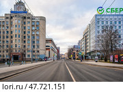 Улица Варварская в сторону площади Свободы (Нижний Новгород) Редакционное фото, фотограф Илья Старков / Фотобанк Лори