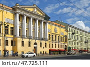 Yusupov (Actor's) House on Nevsky Prospect. Saint Petersburg, Russia (2024 год). Редакционное фото, фотограф Валерия Попова / Фотобанк Лори