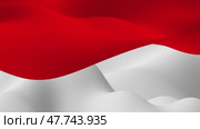 Animated waving white and red fabric. Стоковая анимация, аниматор Семён Прудий / Фотобанк Лори