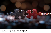 Концепция интеграции Puzzle для цифровых API-решений и подключения. Стоковое AI-изображение, AI-художник ФотоИнтеллект / Фотобанк Лори
