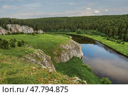Summer landscape. Russia. Ural. Стоковое фото, фотограф Сергей Завьялов / Фотобанк Лори