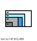 different resolution and diagonal computer monitor color icon vector illustration. Стоковая иллюстрация, иллюстратор Vectorwin / Фотобанк Лори