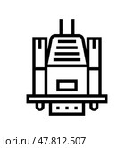 vga computer monitor cable line icon vector illustration. Стоковая иллюстрация, иллюстратор Vectorwin / Фотобанк Лори