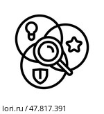eat expertise authoritativeness trustworthiness line icon vector illustration. Стоковая иллюстрация, иллюстратор Vectorwin / Фотобанк Лори