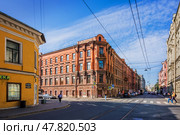 Доходный дом П.Н. Семенова, Коломенская улица, Санкт-Петербург. Редакционное фото, фотограф Baturina Yuliya / Фотобанк Лори