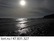 View of a stormy seascape of waves and the Black Sea. Стоковое фото, фотограф Фотограф / Фотобанк Лори